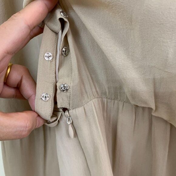 Tibi New York Shift Sequin Silk Blouson Dress - Picture 6 of 11